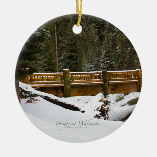 Brug in Wuksachi Keramisch Ornament (Voorkant)