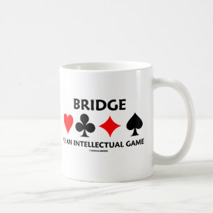 Brug is een intellectueel spel (Bridge Attitude) Koffiemok