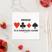Brug is een traditioneel spel van vier Kaarten Servetten (Insitu)