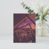 brug met hoog treinstel briefkaart (Staand voorkant)