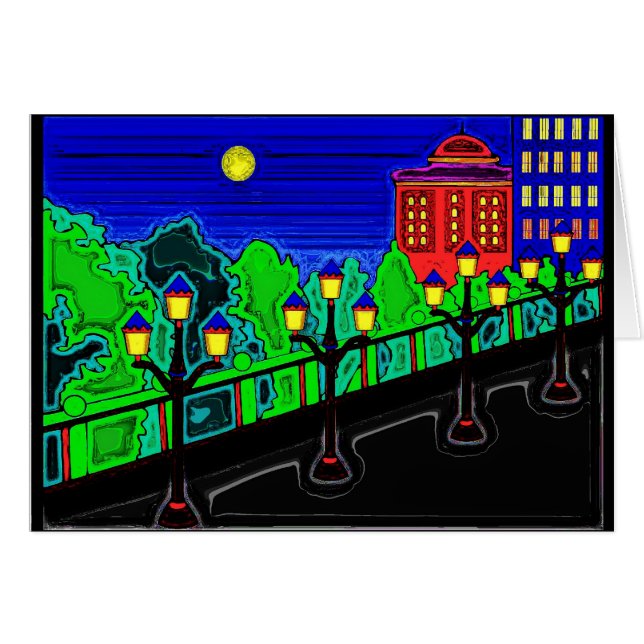 Brug met lampposten (Voorkant Horizontaal)