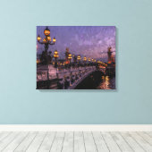 Brug met lantaarns canvas afdruk (Insitu (Houten vloer))