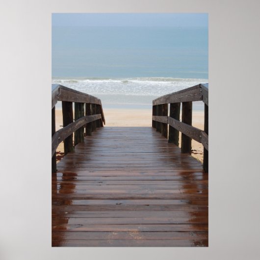 Brug naar de strand poster (Voorkant)