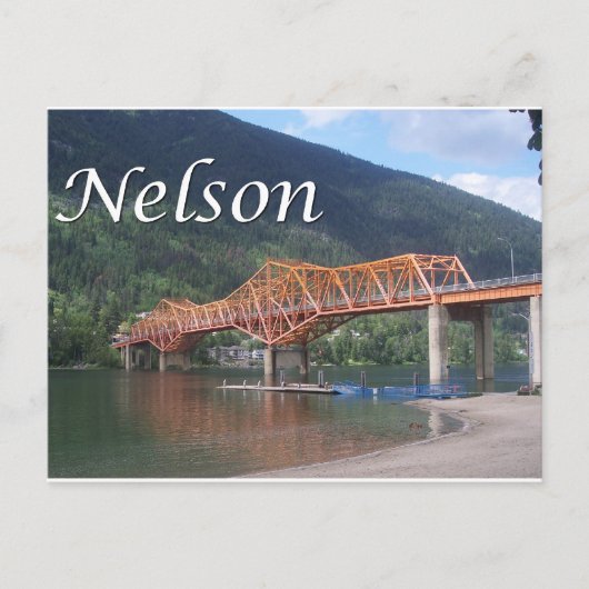 Brug: Nelson, BC Briefkaart (Voorkant)
