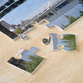 Brug Ohio voor roebling Suspension Bridge. Legpuzzel (Zijkant)