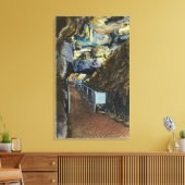 Brug over Chasm met Balanced Rock Canvas Afdruk (Insitu (Woonkamer))