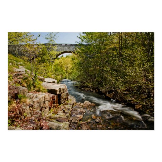 Brug over de rivier perfect poster (Voorkant)