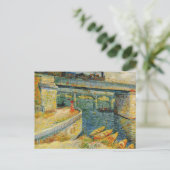 Brug over de Seine in Asnieres door Van Gogh Po Briefkaart (Staand voorkant)
