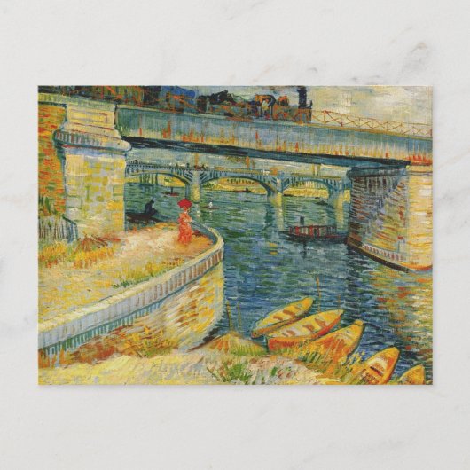 Brug over de Seine in Asnieres door Van Gogh Po Briefkaart (Voorkant)