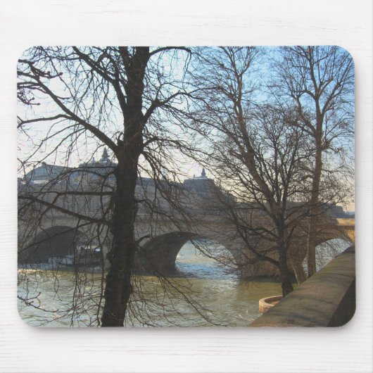Brug over de Seine, mousepad Muismat (Voorkant)