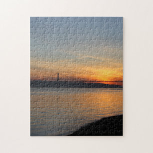 Brug over de Taag bij zonsondergang Legpuzzel