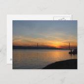 Brug over de Taag op de Sunset Briefkaart (Voorkant / Achterkant)