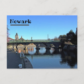 Brug over de Trent in het Briefkaart van Newark