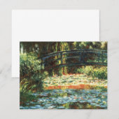 Brug over de waterlieveling door Claude Monet (Voorkant / Achterkant)