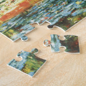 Brug over de waterlieveling door Claude Monet Legpuzzel (Zijkant)