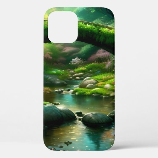 Brug over een beek in het bos. 1 Case-Mate iPhone case (Achterkant)
