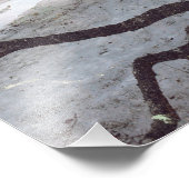 Brug over een bevroren stroom door Alexandra Cook Foto Afdruk (Hoek)