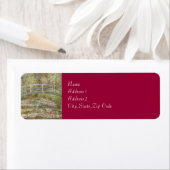 Brug over een waterkant van Monet Etiket (Insitu)