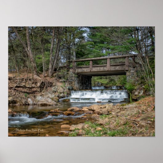 Brug over heikory run poster (Voorkant)