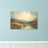 Brug over het Verenigd Koninkrijk Canvas Afdruk (Insitu (Houten vloer))