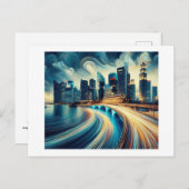 Brug over het water, briefkaart (Voorkant / Achterkant)