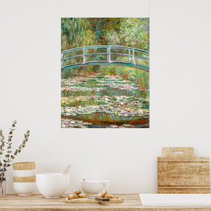 Brug over vijver met waterlelies   Claude Monet    Poster