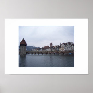 Brug over water poster