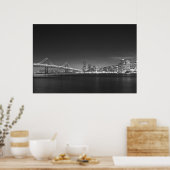 Brug San Francisco Black White Print (Keuken)
