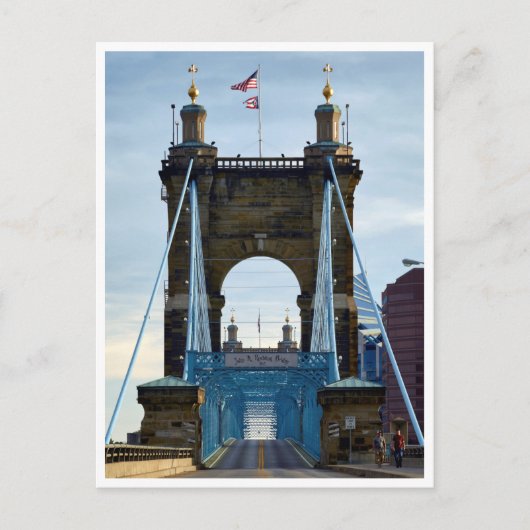 Brug Uitzicht naar Cincinnati Briefkaart (Voorkant)