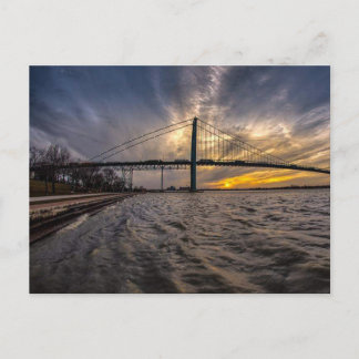 Brug van ambassadeur over de rivier Detroit Briefkaart
