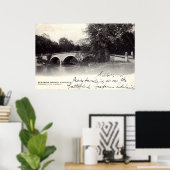 Brug van Burnside, Antietam MD Civil War 1906 Poster (Thuiskantoor)