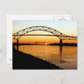 Brug van Cape Cod Bourne Briefkaart (Voorkant / Achterkant)