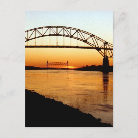 Brug van Cape Cod Bourne Briefkaart (Voorkant)