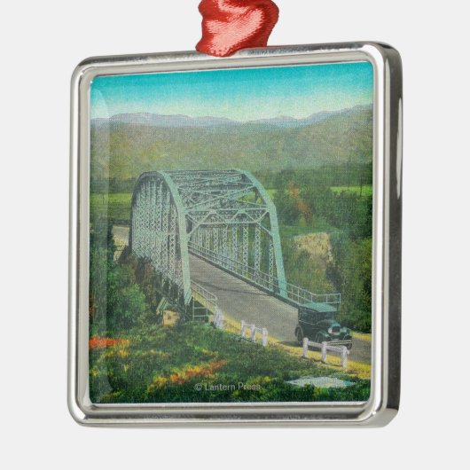 Brug van Castaic Creek nabij Saugus Metalen Ornament (Links)
