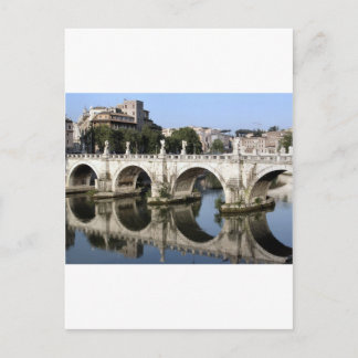 Brug van Castel st Angelo, Rome, Italië Briefkaart