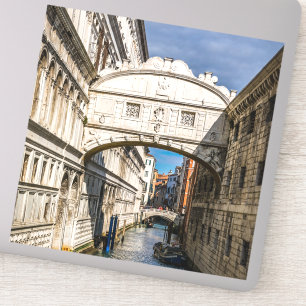 Brug van de Sighs, Venezia, Italië Sticker