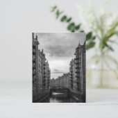 Brug van de Zwarte en Witte Storehouse Briefkaart (Staand voorkant)