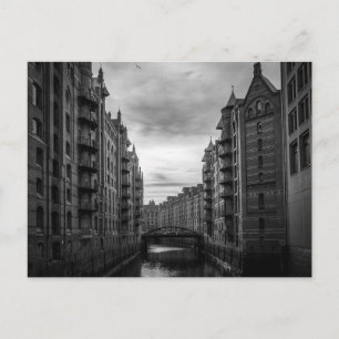 Brug van de Zwarte en Witte Storehouse Briefkaart