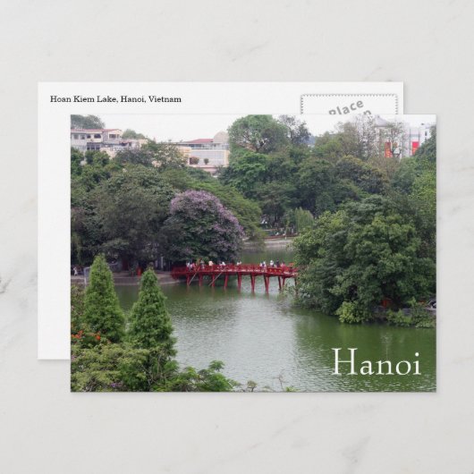 brug van hanoi briefkaart (Voorkant / Achterkant)