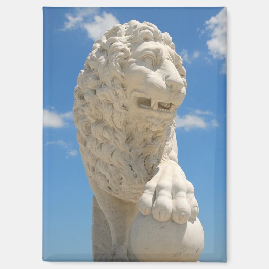 Brug van leeuwen standbeeld St. Augustine, Florida Magneet (Voorkant)