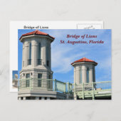 Brug van Lions St. Augustine, Florida Briefkaart (Voorkant / Achterkant)