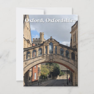 Brug van Zuchten in Oxford Briefkaart