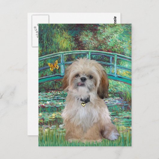Brug (verticaal) - Shih Tzu (P) Briefkaart (Voorkant / Achterkant)