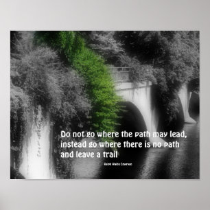 Brug Wees Jezelf Inspirerende Quote Poster