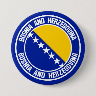 BrugEmblem van de Ronde van Bosnië en Herzegovina Ronde Button 7,6 Cm