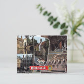 Bruges - Carte postale (Debout devant)