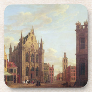Brugge, 1824 (olie op het paneel) bier onderzetter