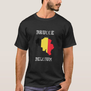 Brugge België  België Vlagkaartontwerp T-shirt