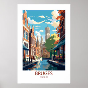 Brugge België Beroemde Reisplekken Poster