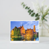 Brugge, België Feestdagenkaart (Staand voorkant)